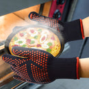 BBQ Microwave Oven Gloves High Temperature Resistance Barbecue Mitts 800 Degrees Fireproof Anti Heat Insulation Glove for Baking