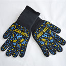 BBQ Microwave Oven Gloves High Temperature Resistance Barbecue Mitts 800 Degrees Fireproof Anti Heat Insulation Glove for Baking