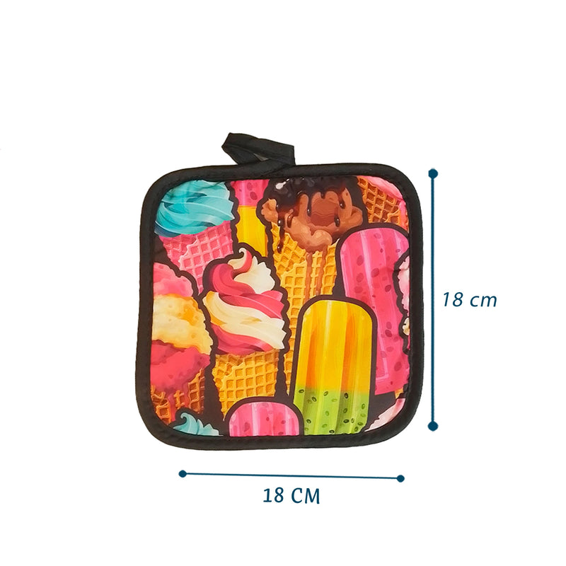 Thermal Glove And Pan Holder Kit 2 Pcss Assorted Prints