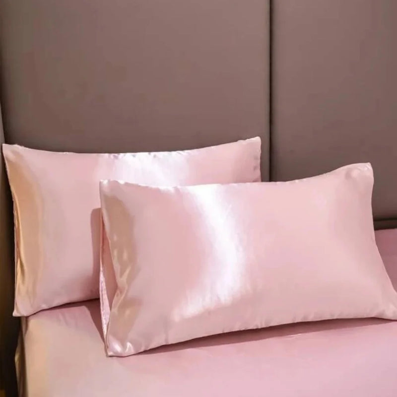 Kit 2 Silk Touch Satin Pillowcases-Anti-Fizz