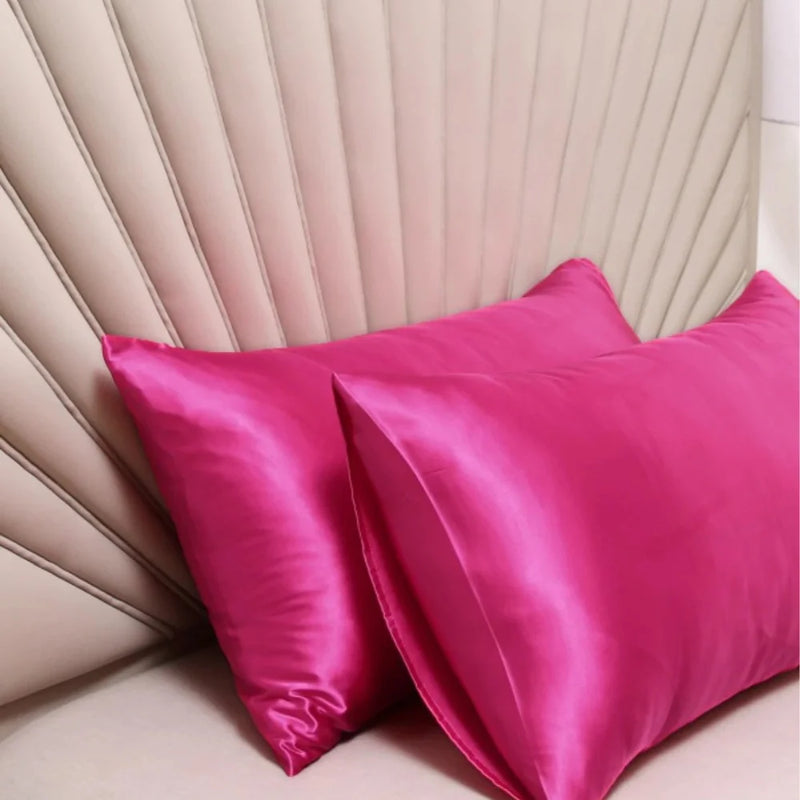 Kit 2 Silk Touch Satin Pillowcases-Anti-Fizz