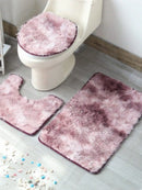 3 pieces Happy Bathroom Carpet Set