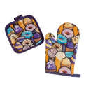 Thermal Glove And Pan Holder Kit 2 Pcss Assorted Prints