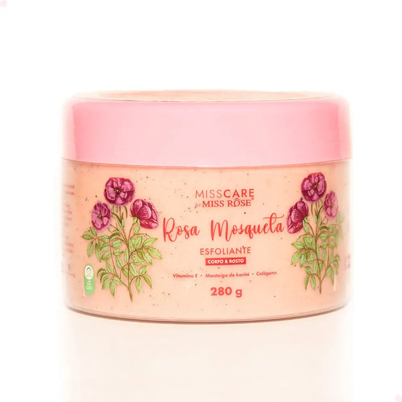 Exfoliating Body and Face Pink Mosquette Miss Care 280g - Miss Rôse