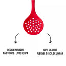 Rice Spoon Sum Cord Silicone Red Color Kitchen Utensils