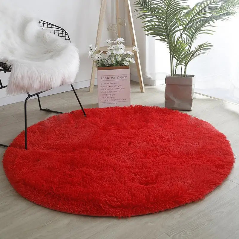 Round Happy Carpet 1,00X1,00-Various Colors
