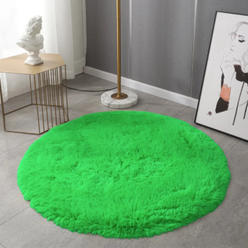 Round Happy Carpet 1,00X1,00-Various Colors