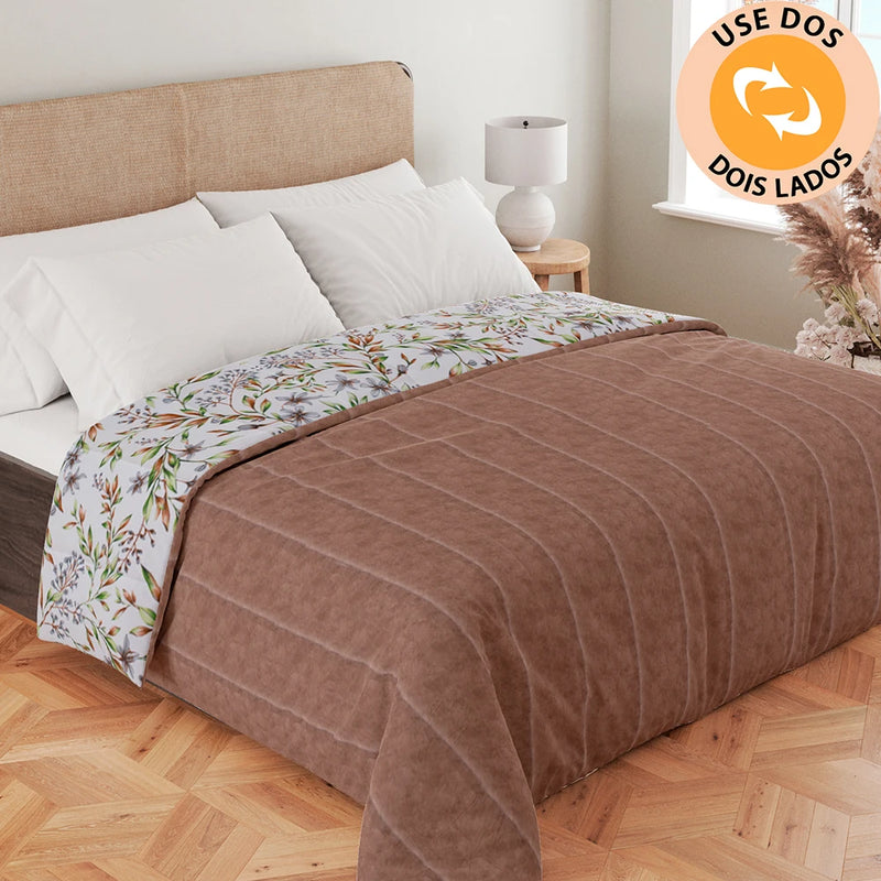 Cotton and Plush Double 100 Anti-allergic Double-sided Duvet 235x240cm - BF Mattrees