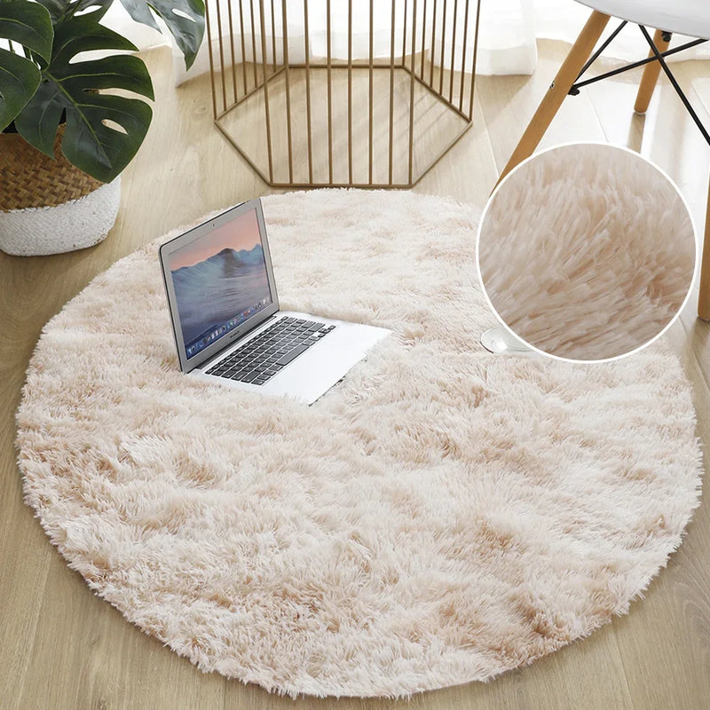 Round Happy Carpet 1,00X1,00-Various Colors