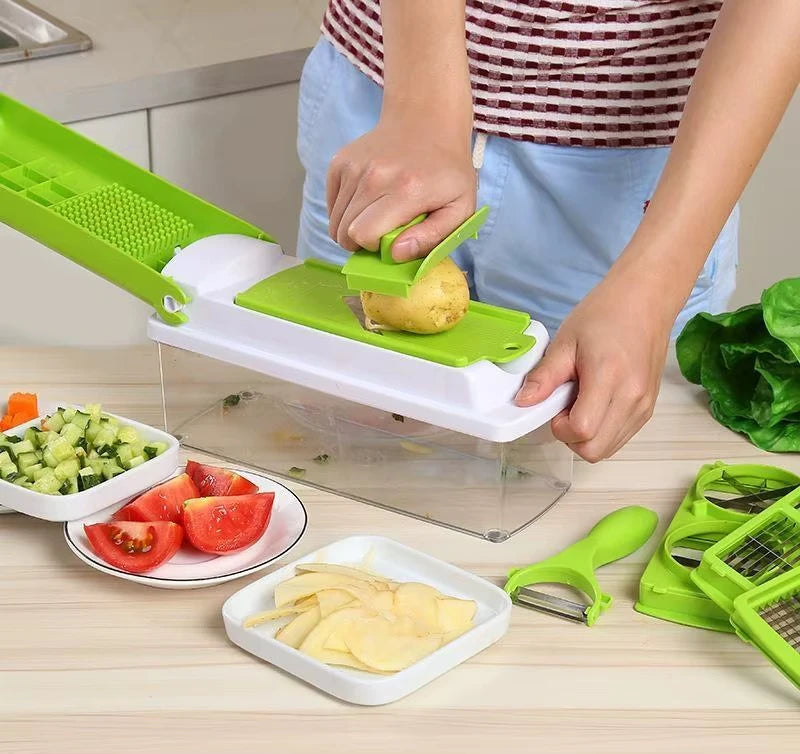Nicer Dicer Plus Food Processor Cutter Vegetable Vegetable Slier Fruit Kitchen Multifunctional Portable