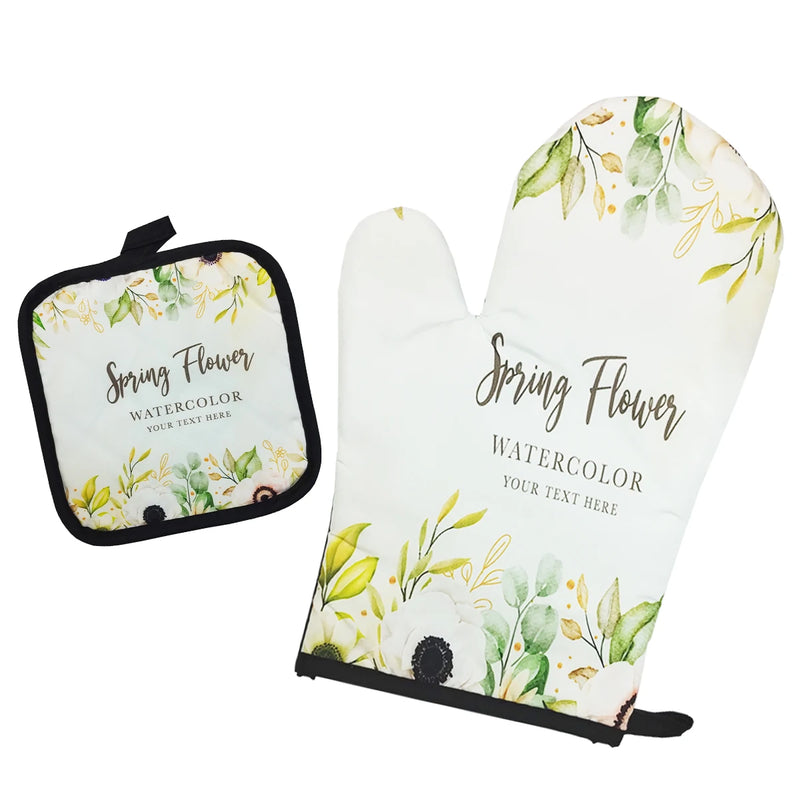 Thermal Glove And Pan Holder Kit 2 Pcss Assorted Prints