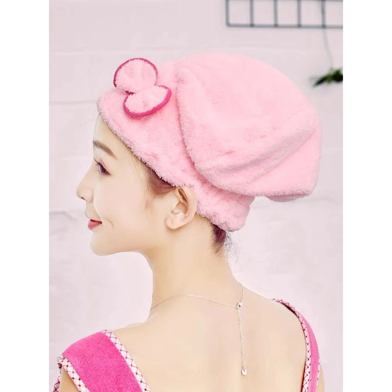 Microfiber Quick Dry Hair Thick Towel Bath Caps