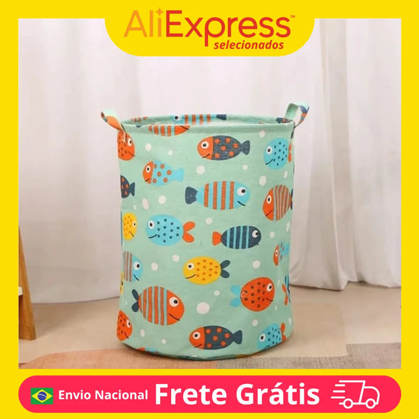 Dirty Clothes Basket Fabric Folding Bucket for Home Toys Practical Compact Multifunctional Organizer for Storage