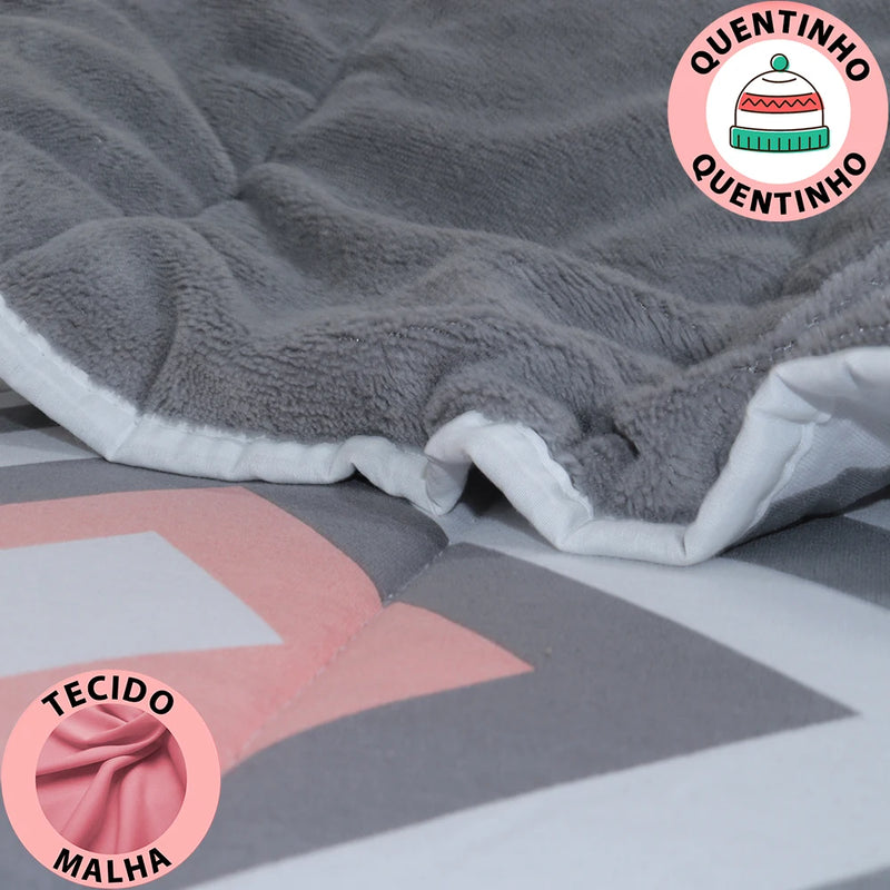 Cotton and Plush Double 100 Anti-allergic Double-sided Duvet 235x240cm - BF Mattrees