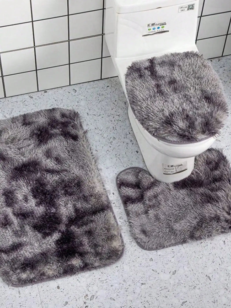 3 pieces Happy Bathroom Carpet Set