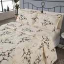 Supreme Printed Pillows 3 Pieces 180 Yarn Queen Bed Kit with Duvet and Door