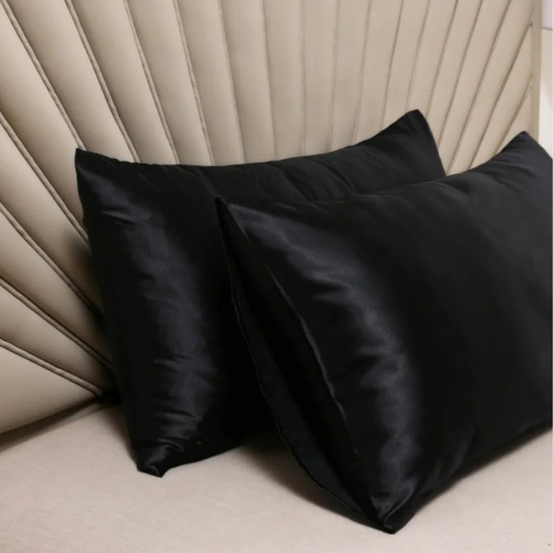 Kit 2 Silk Touch Satin Pillowcases-Anti-Fizz