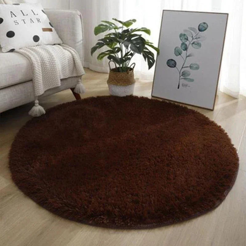Round Happy Carpet 1,00X1,00-Various Colors