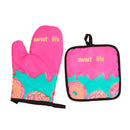 Thermal Glove And Pan Holder Kit 2 Pcss Assorted Prints