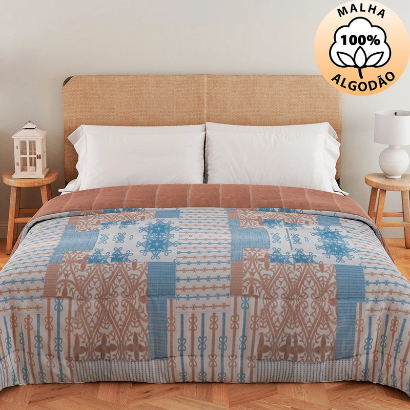 Cotton and Plush Double 100 Anti-allergic Double-sided Duvet 235x240cm - BF Mattrees