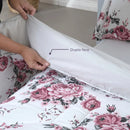 Supreme Printed Pillows 3 Pieces 180 Yarn Queen Bed Kit with Duvet and Door