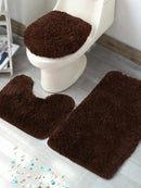3 pieces Happy Bathroom Carpet Set