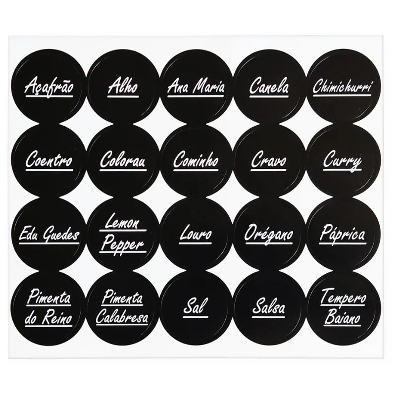 Porta Tempero e Especiarias de Parede com Nicho Organizador e 8 Potes Plástico 130ml Tampa Dosadora Dupla para Cozinha Dispensa