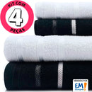 Towels 4 Pieces Bath + Face Marcotex 100 Cotton Pop-Embuy