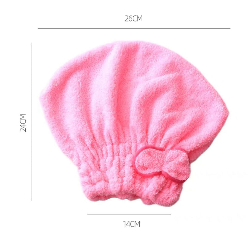 Microfiber Quick Dry Hair Thick Towel Bath Caps
