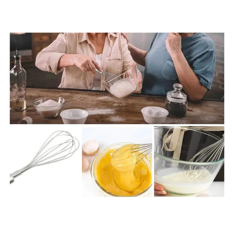 Kit up to 3 Manual Whisk Claras and Eggs Fue Inox Accessory and Kitchen Utensil