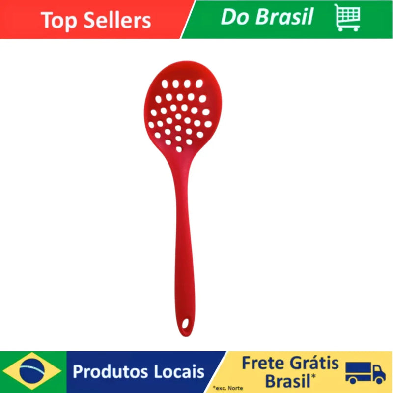 Rice Spoon Sum Cord Silicone Red Color Kitchen Utensils