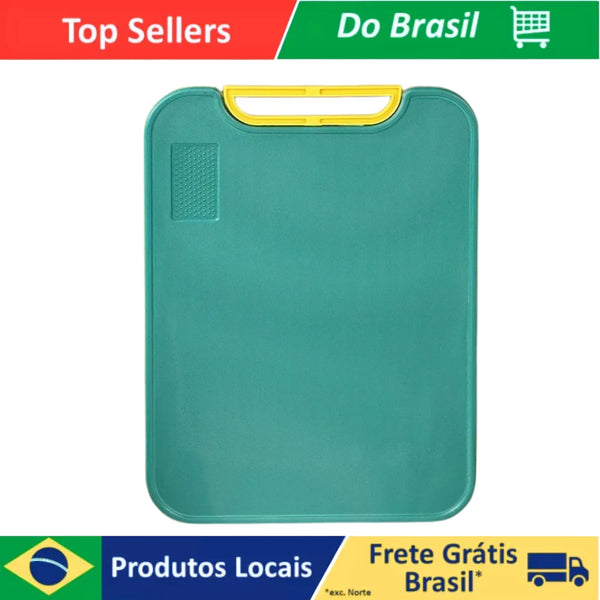 Tábua de Corte Retangular Antibacteriana À Prova De Mofo Com Alça anti-rachaduras, de cozinha