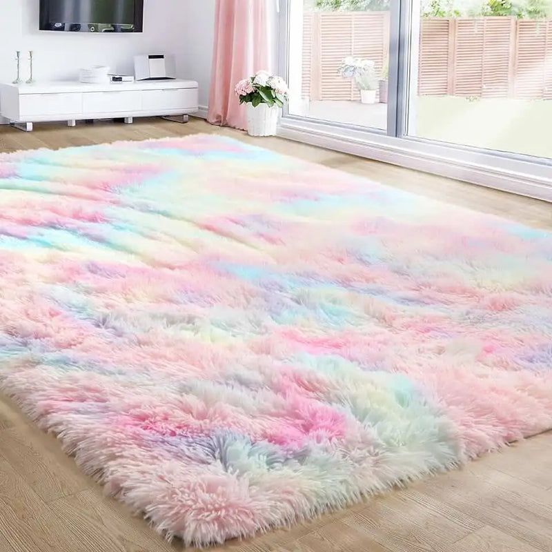 Plush Carpet 1,00m x 1,50m-Soft-Soft-Varied Colors-Decoration Living Room Office Bedroom