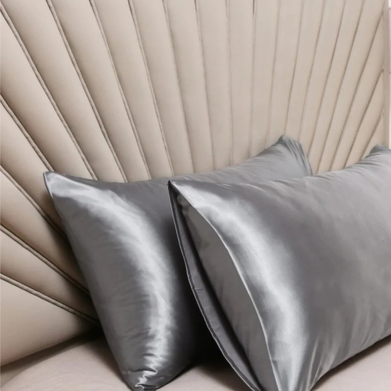 Kit 2 Silk Touch Satin Pillowcases-Anti-Fizz
