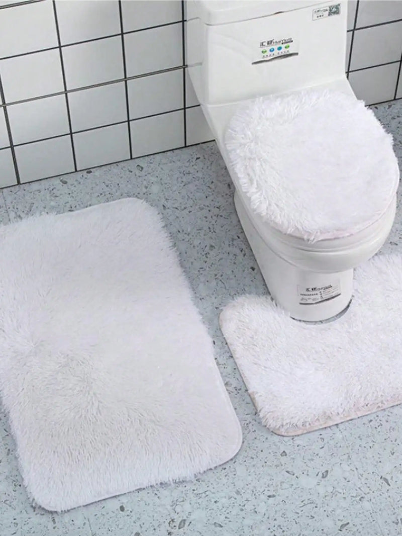 3 pieces Happy Bathroom Carpet Set
