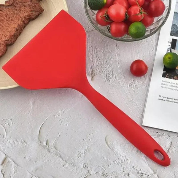 26cm Non-stick Red Silicone Spatula For Kitchen Utensil Resistant