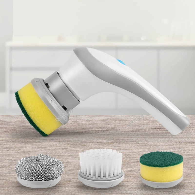 Escova de limpeza elétrica rotativa,