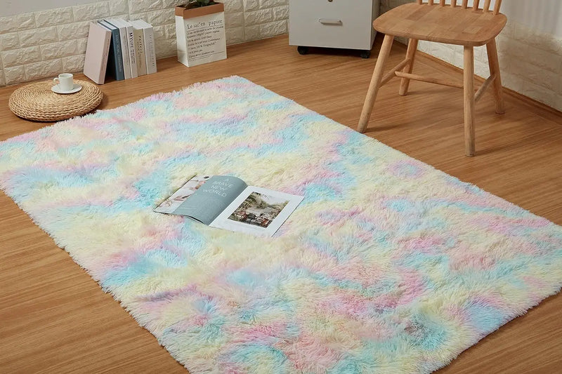 Plush Carpet 1,00m x 1,50m-Soft-Soft-Varied Colors-Decoration Living Room Office Bedroom
