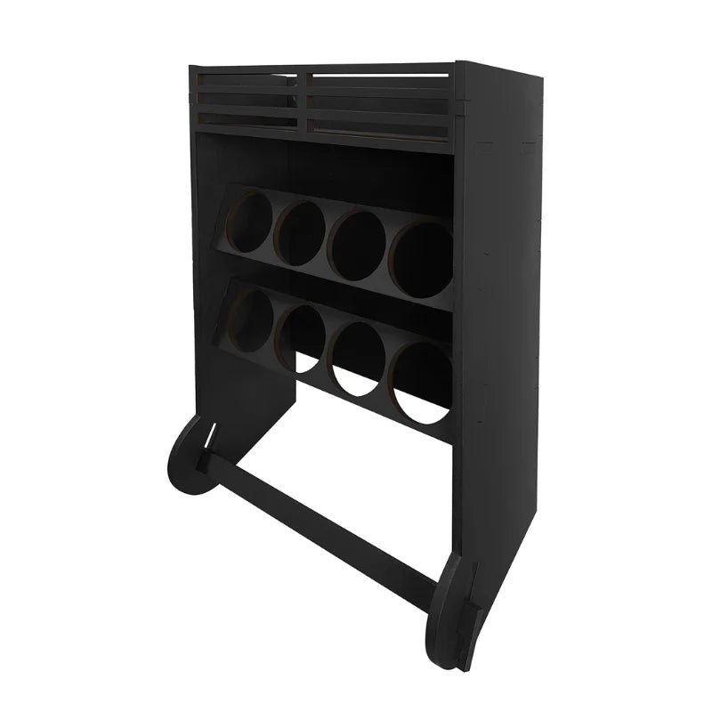 Porta Tempero e Especiarias de Parede com Nicho Organizador e 8 Potes Plástico 130ml Tampa Dosadora Dupla para Cozinha Dispensa