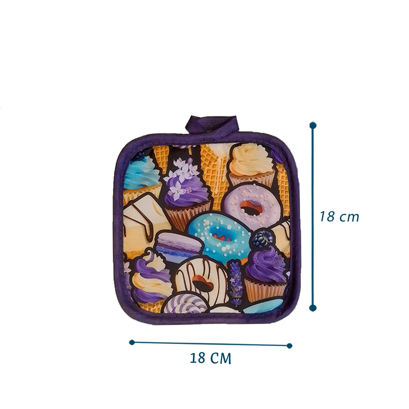 Thermal Glove And Pan Holder Kit 2 Pcss Assorted Prints