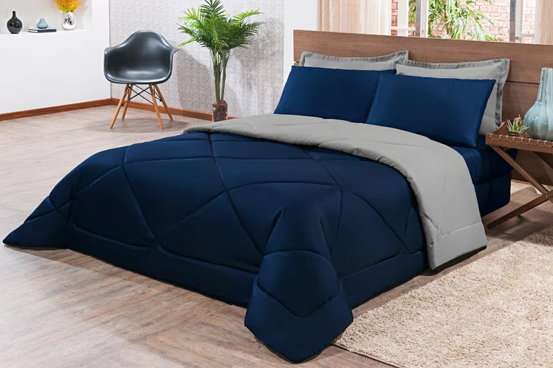 King Size 6 Pieces Pearl Duvet Kit