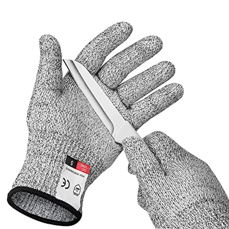 HPPE Level 5 Safety Gloves High Strength Industry Kitchen Gardening Anti-Scratching Safety Gloves Anti-Scratching Glass Cutting M