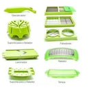 Nicer Dicer Plus Food Processor Cutter Vegetable Vegetable Slier Fruit Kitchen Multifunctional Portable