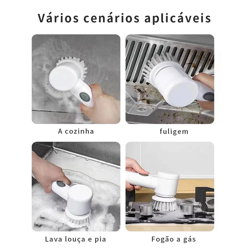 3 in 1 Electric Cleaning Brush Wireless Practical Portable Multipurpose Cleaner For Kitchen Bathroom