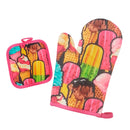 Thermal Glove And Pan Holder Kit 2 Pcss Assorted Prints