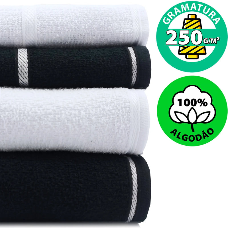 Towels 4 Pieces Bath + Face Marcotex 100 Cotton Pop-Embuy