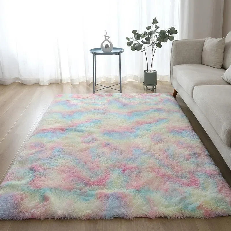 Plush Carpet 1,00m x 1,50m-Soft-Soft-Varied Colors-Decoration Living Room Office Bedroom