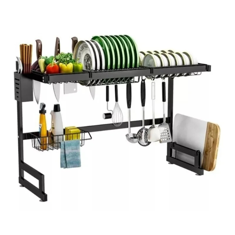Kitchen Dinnerware Rack Inox Anti Rust Painting Sia Organizer-65 or 85 cm