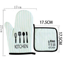 Hot Kitchen Stove Oven + Pot Rest Thermic Glove Kit