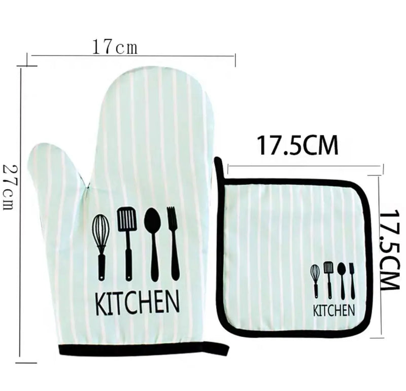 Hot Kitchen Stove Oven + Pot Rest Thermic Glove Kit